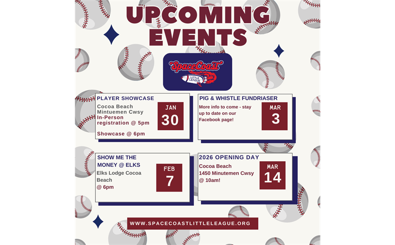 Upcoming events!